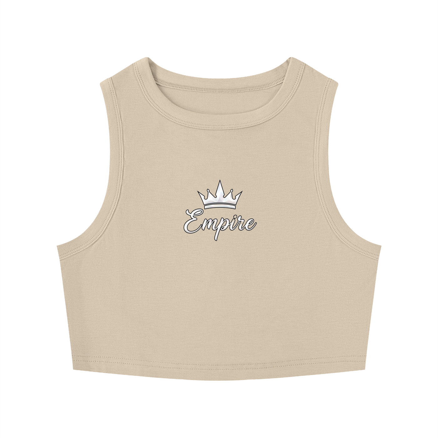 EMPIRE Tight Crewneck Crop Tank Top — Second Skin