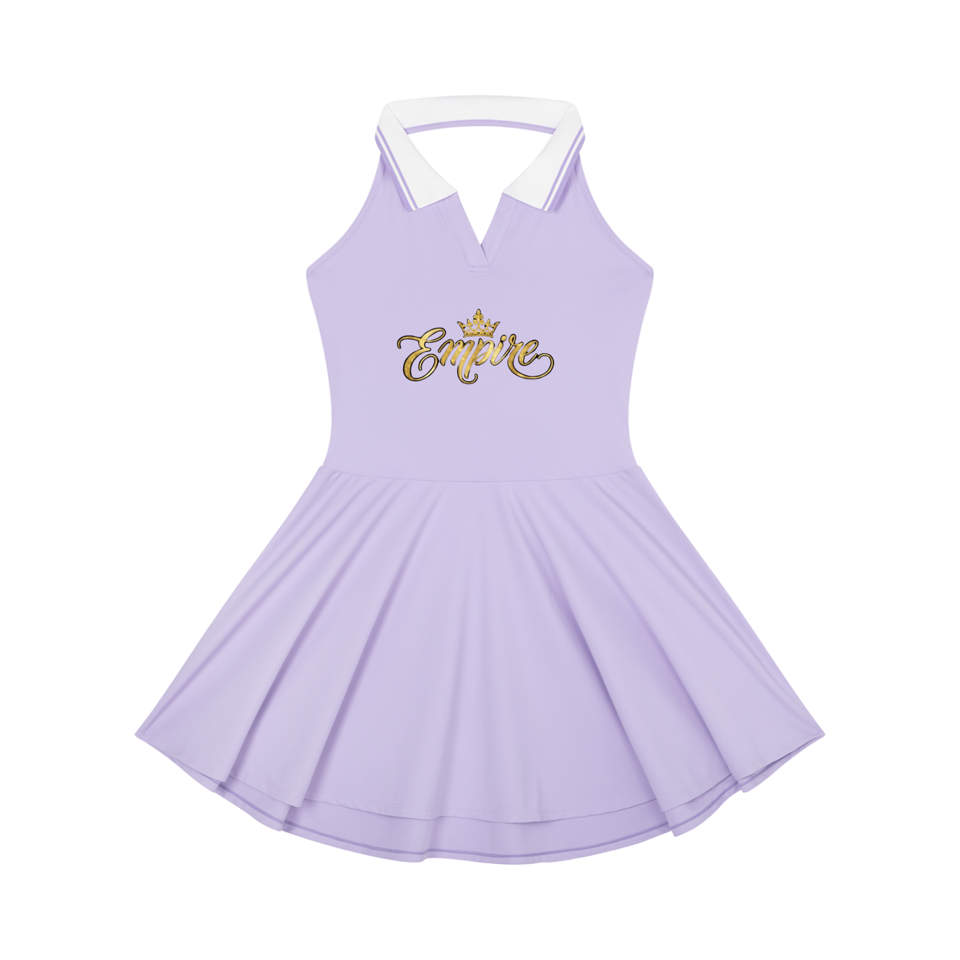 EMPIRE Collared Halter A-Line Tennis Dress — Court Presence