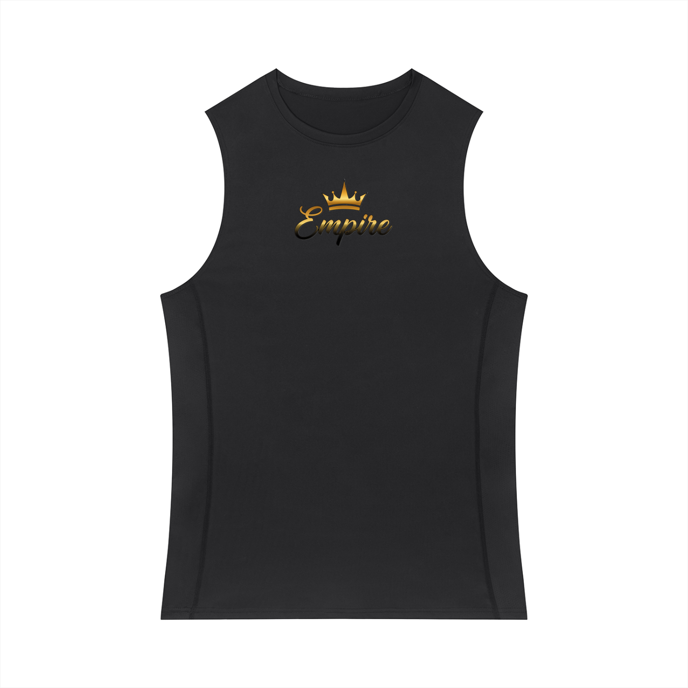 EMPIRE Slim-Fit Topstitch Tank Top — Clean Lines