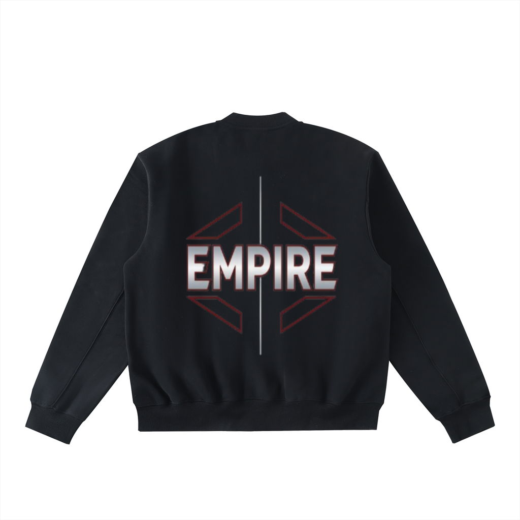 EMPIRE Men’s Fleece Zip-Up Varsity Jacket — Axis Crest