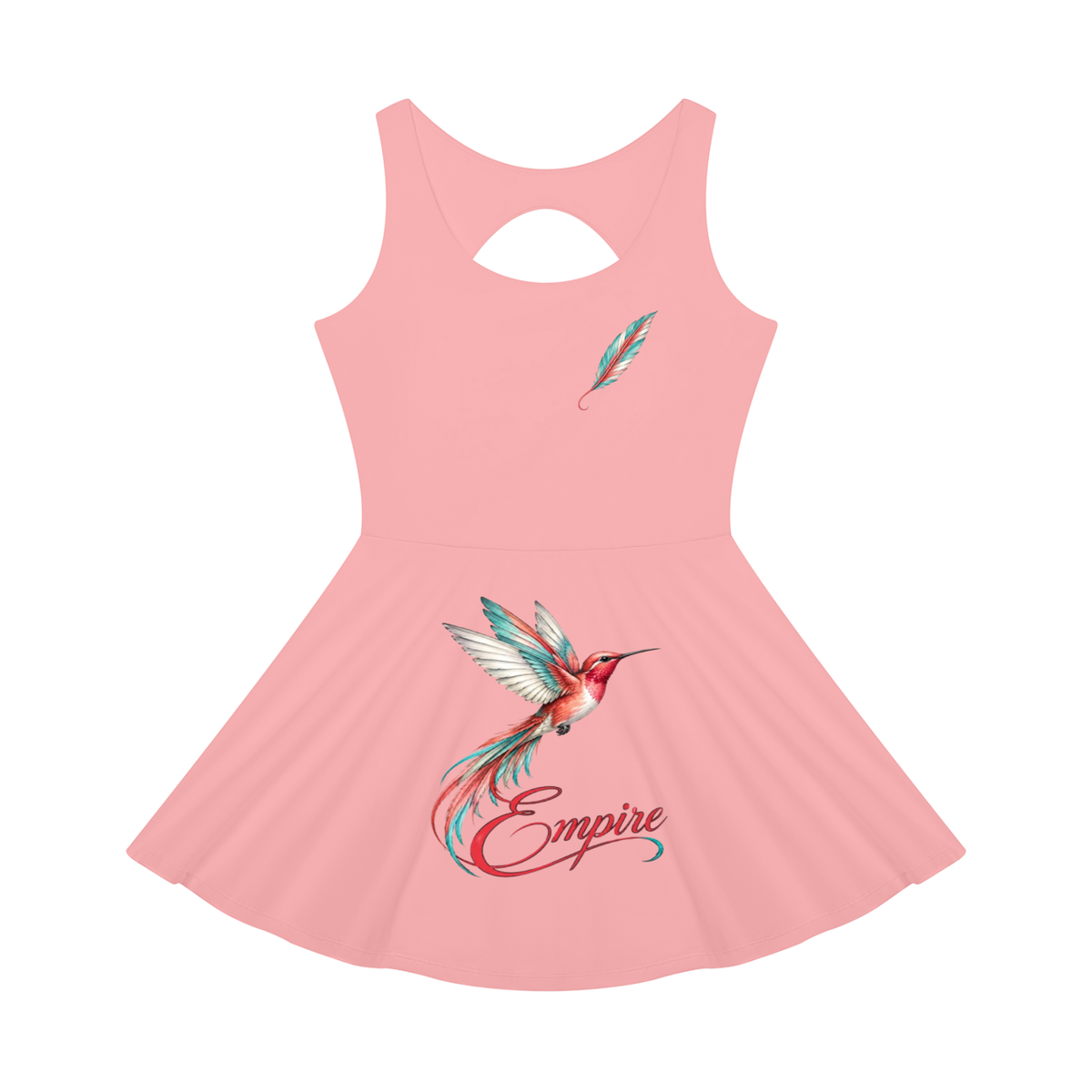 EMPIRE Women's Open-Back Tennis Dress — Empire Colorful Colibri