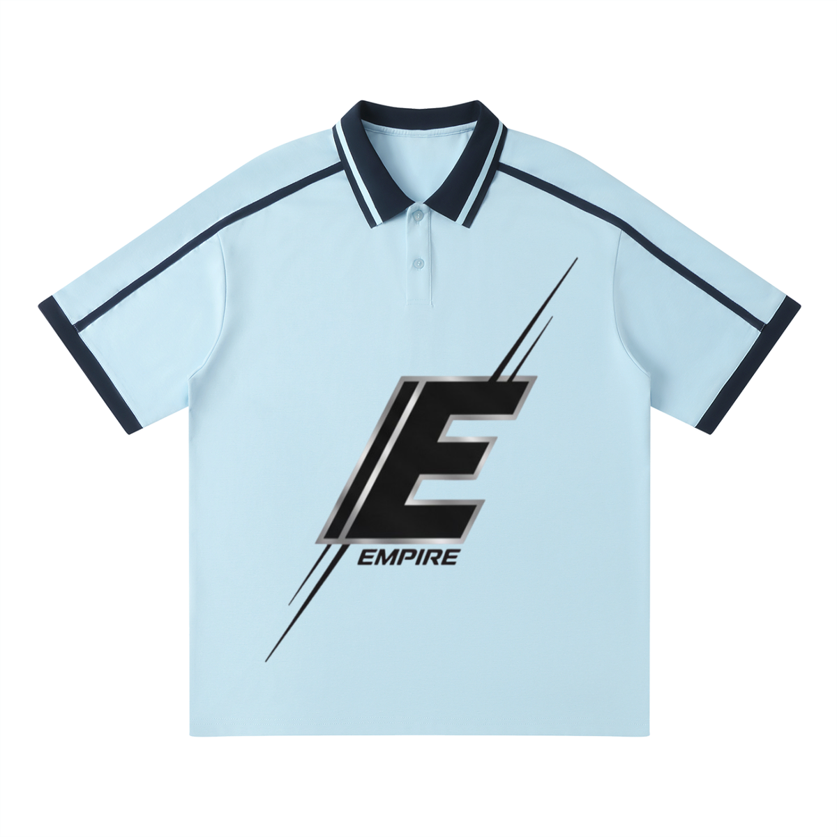EMPIRE Men’s Contrast-Piping Raglan Polo Shirt — Apex Polo