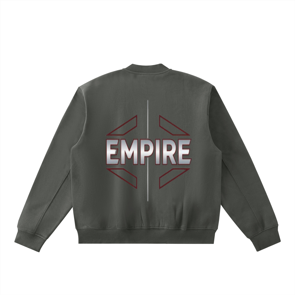 EMPIRE Men’s Fleece Zip-Up Varsity Jacket — Axis Crest