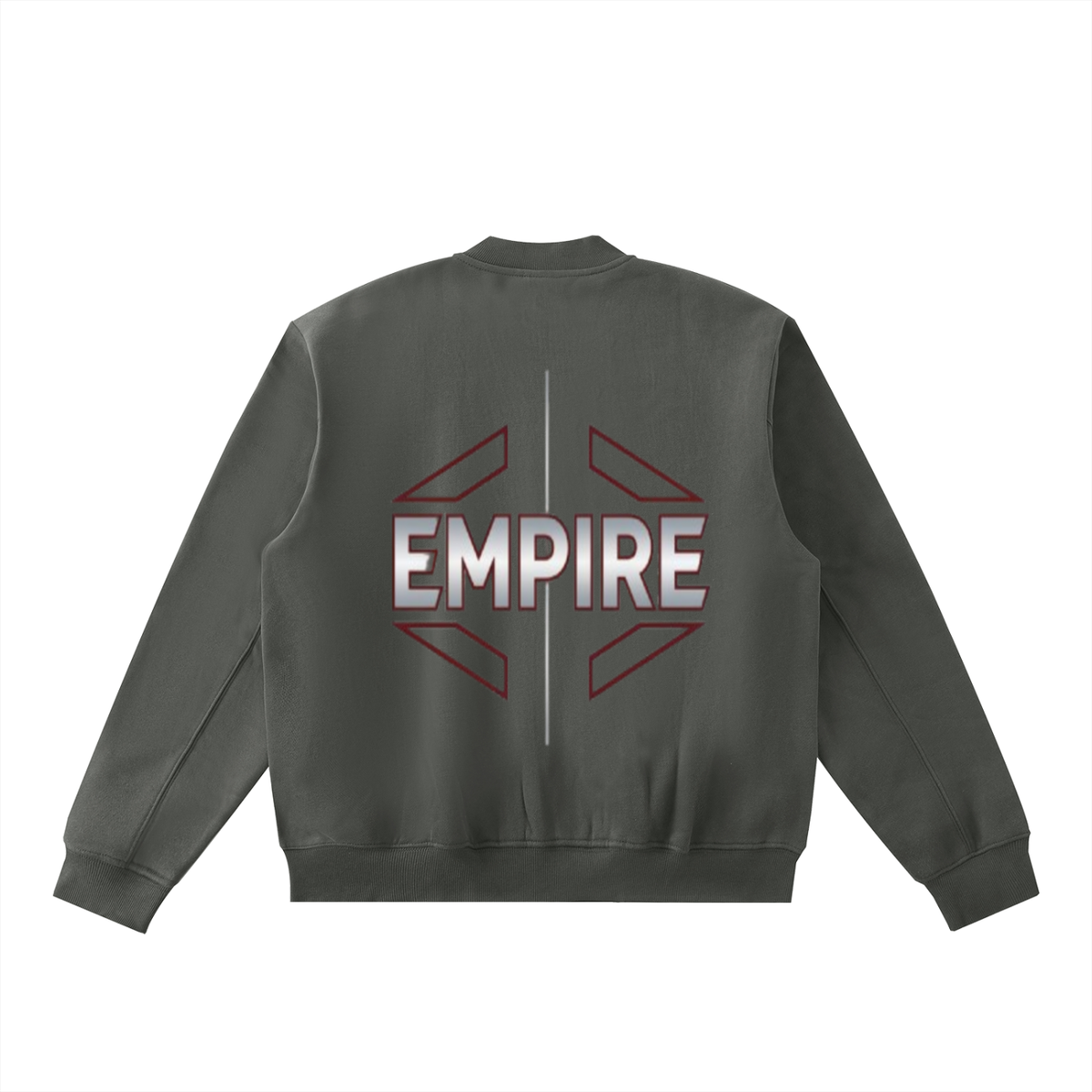 EMPIRE Men’s Fleece Zip-Up Varsity Jacket — Axis Crest