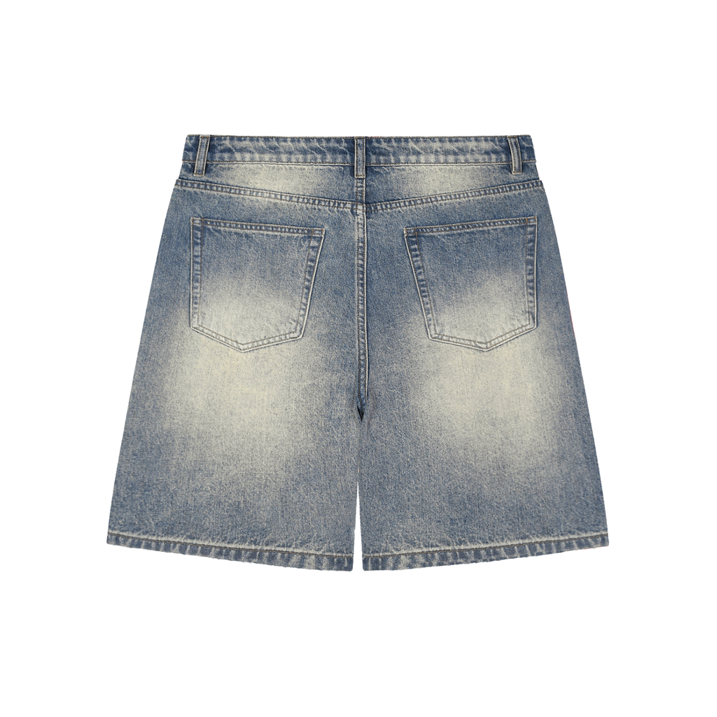EMPIRE Women Denim Shorts — Faded Distressed Baggy Collection