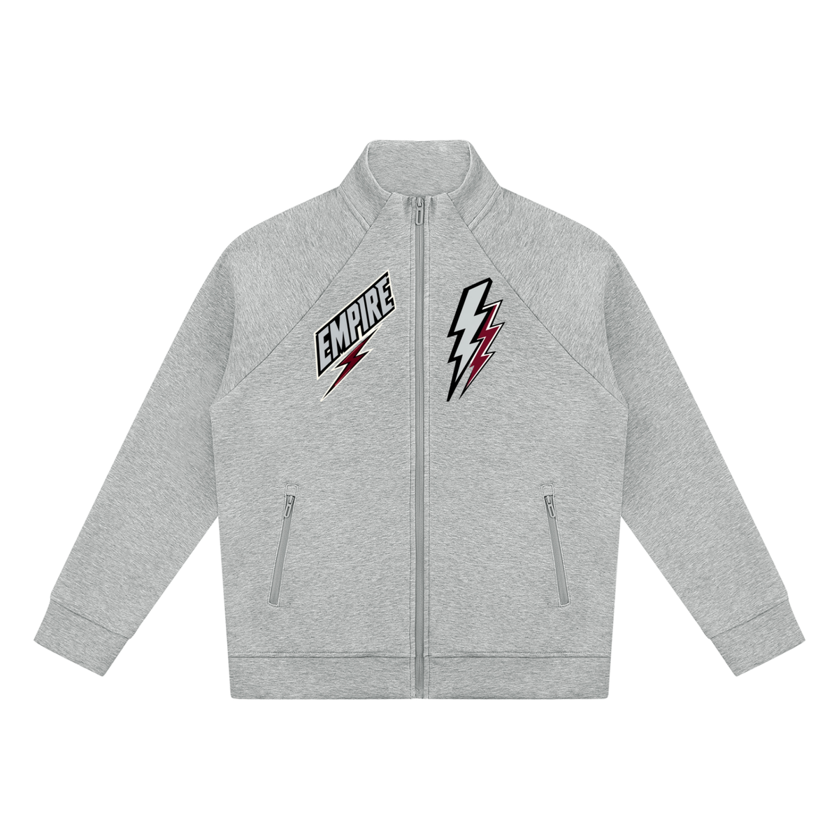 EMPIRE Men’s Stand-Collar Raglan Track Jacket — Voltage