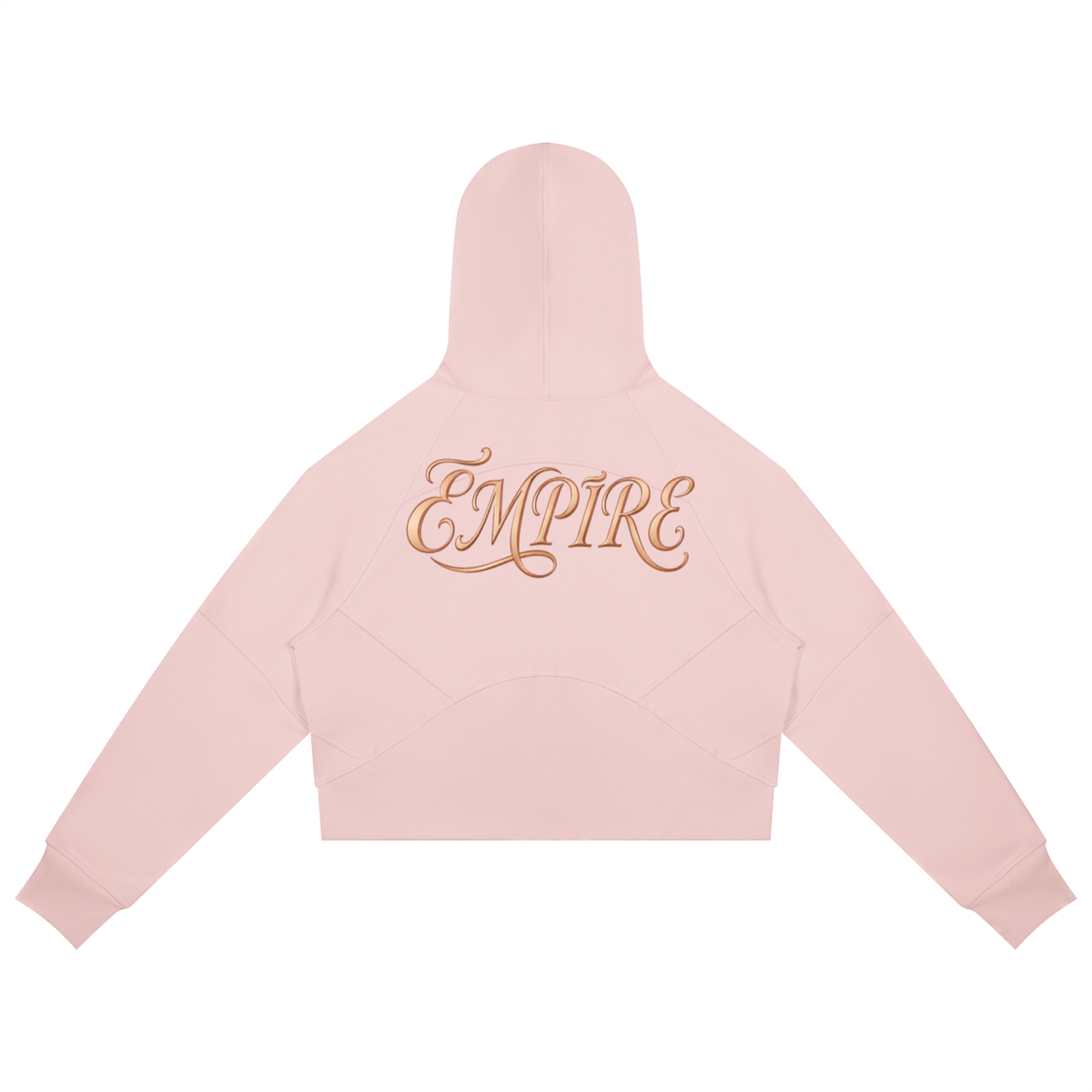 EMPIRE Women's Cropped Zip-Through Hoodie