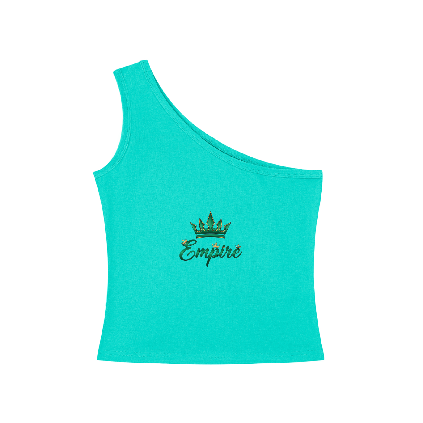 EMPIRE One-Shoulder Crop Top — Asymmetric Edge