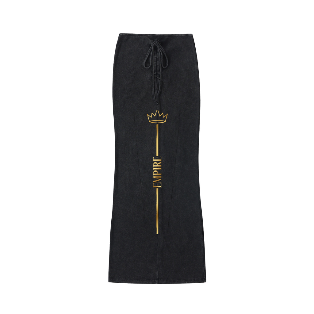 EMPIRE Women Maxi Skirt — Washed Drawstring Collection