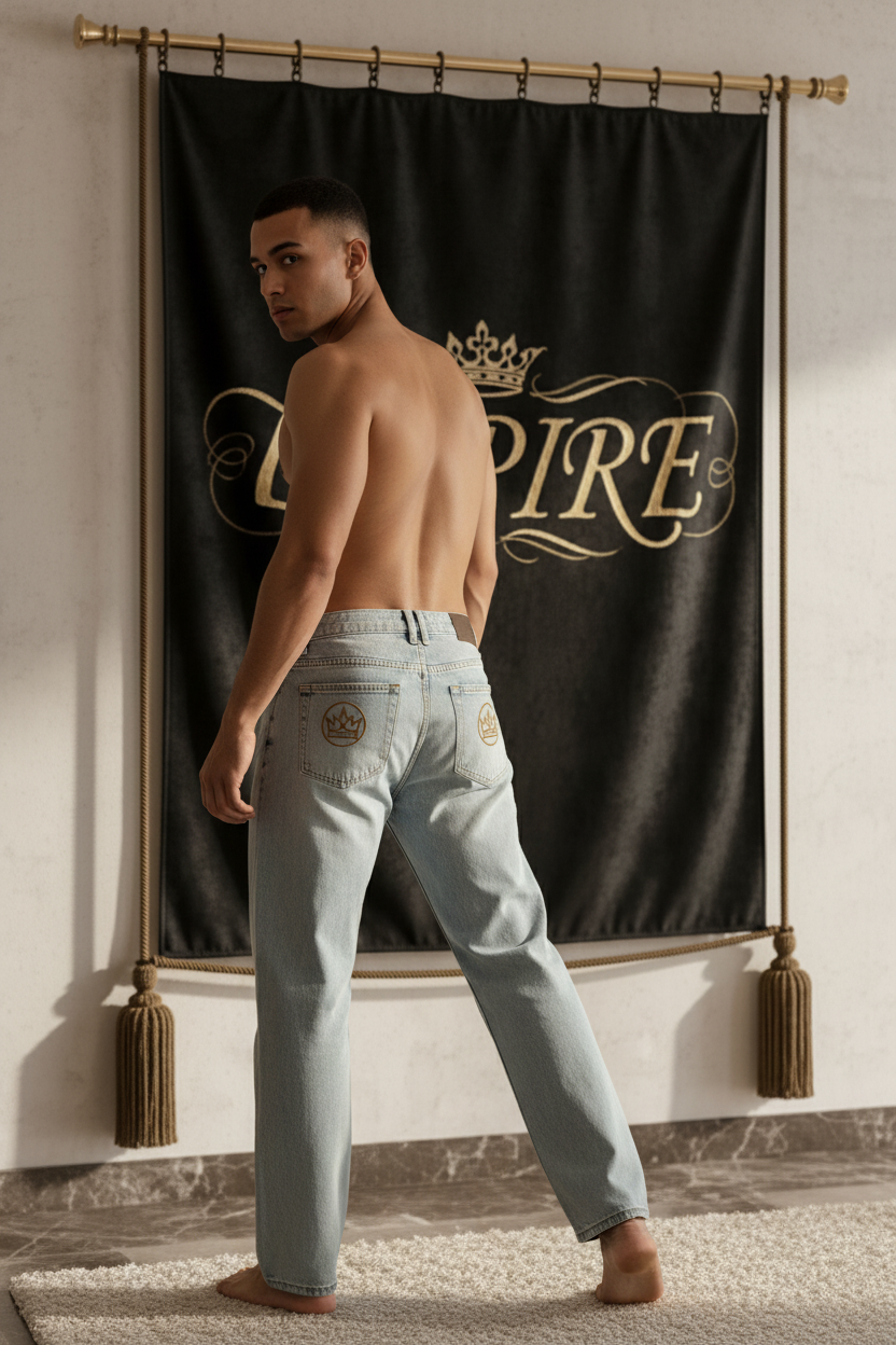 Empire - Barrel Leg Jeans Homme Dos