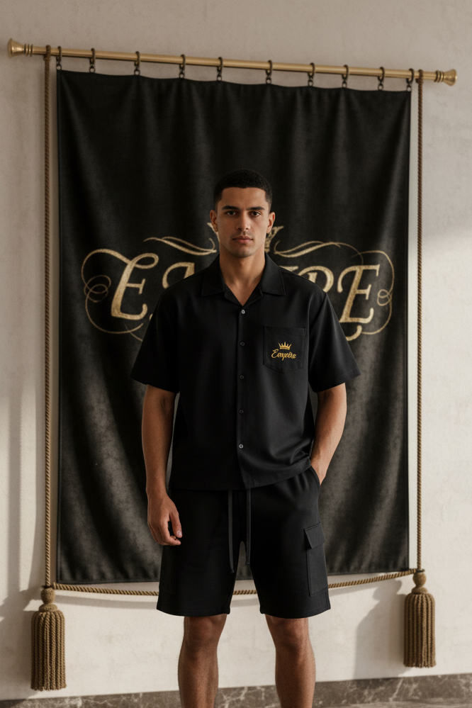 Empire - Chemise Short Cargo Homme Face
