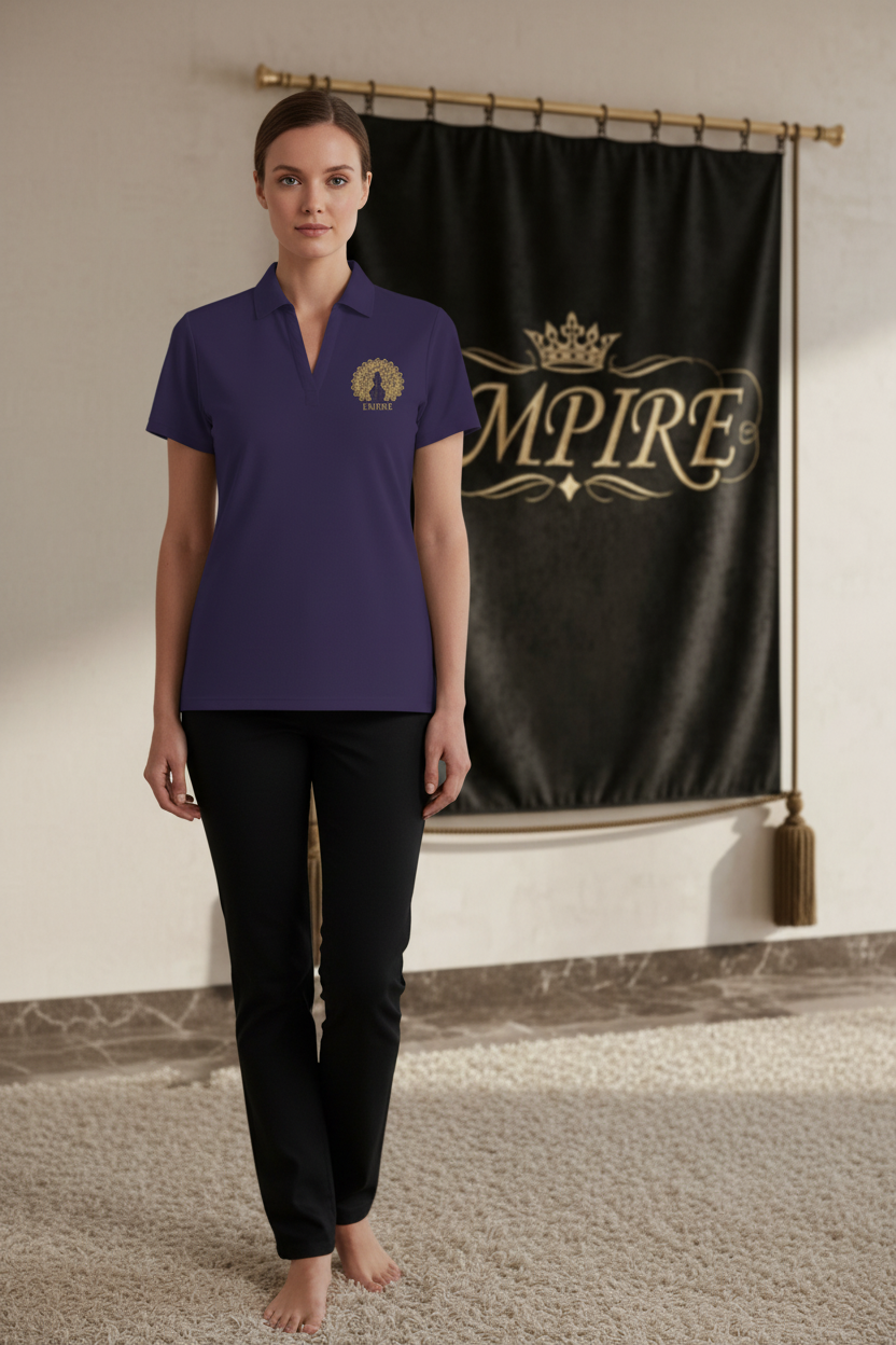 EMPIRE Golden Peacock Embroidery — Athletic Grace