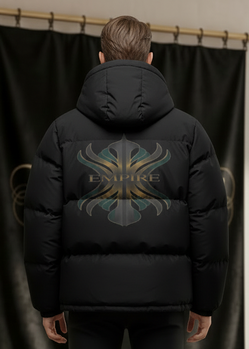 EMPIRE Hooded Puffer Jacket back view