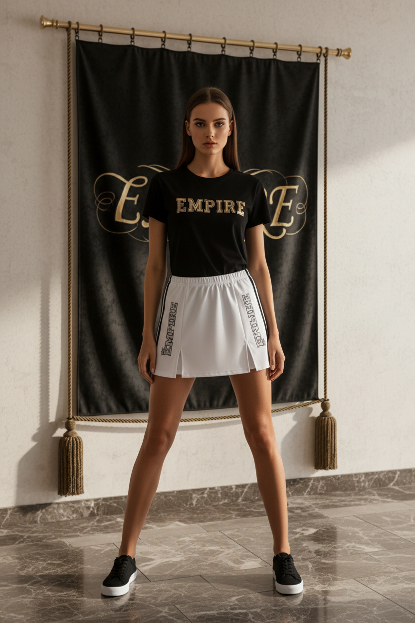 Empire Jupe Sport Blanche - Face