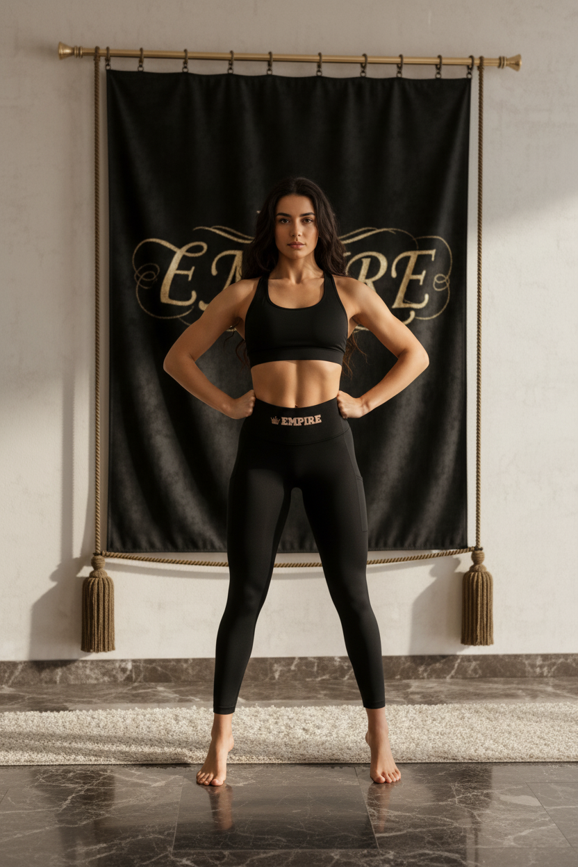 Empire - Legging Noir Femme Face