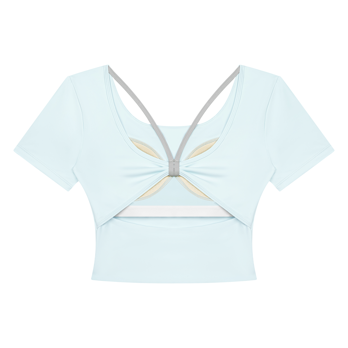 EMPIRE Women's Color-Block Cropped Tee — Empire Silk Knot