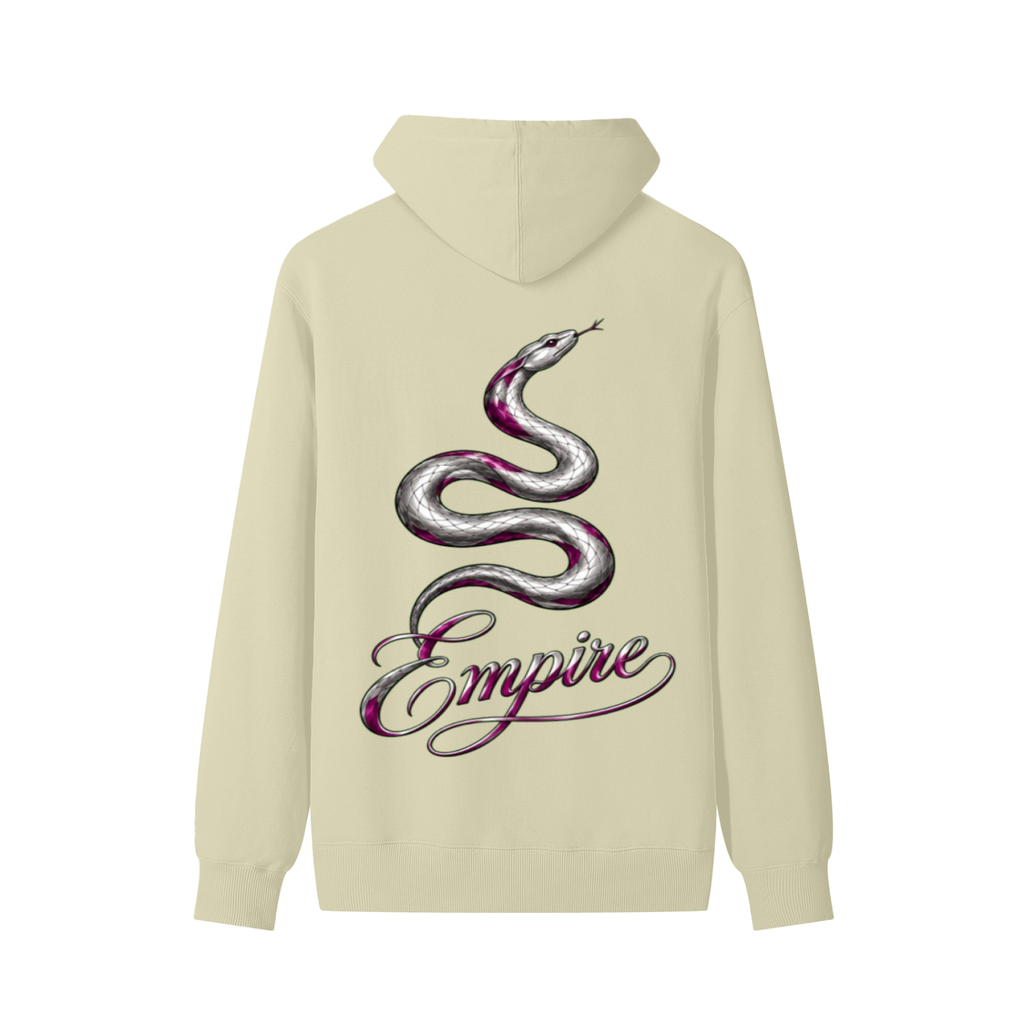 EMPIRE Women's Cotton Hoodie — Empire Purple Silver Snake