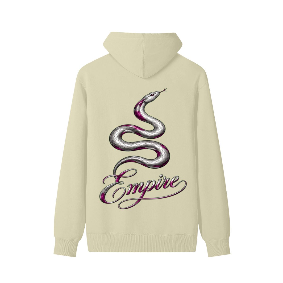 EMPIRE Women's Cotton Hoodie — Empire Purple Silver Snake