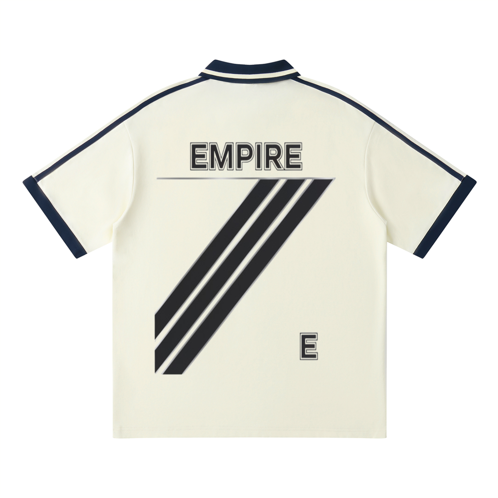 EMPIRE Men’s Contrast-Piping Raglan Polo Shirt — Apex Polo