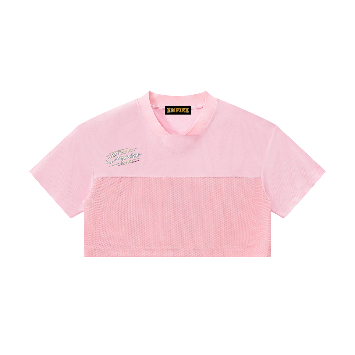 EMPIRE Women's Cropped V-Neck Jersey — Courtline Signature