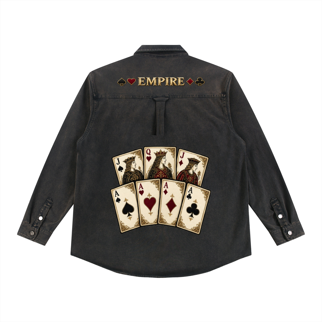 EMPIRE Men’s Washed Denim Jacket — Empire Royal Deck