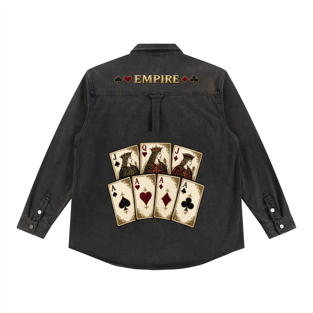 EMPIRE Men’s Washed Denim Jacket — Empire Royal Deck