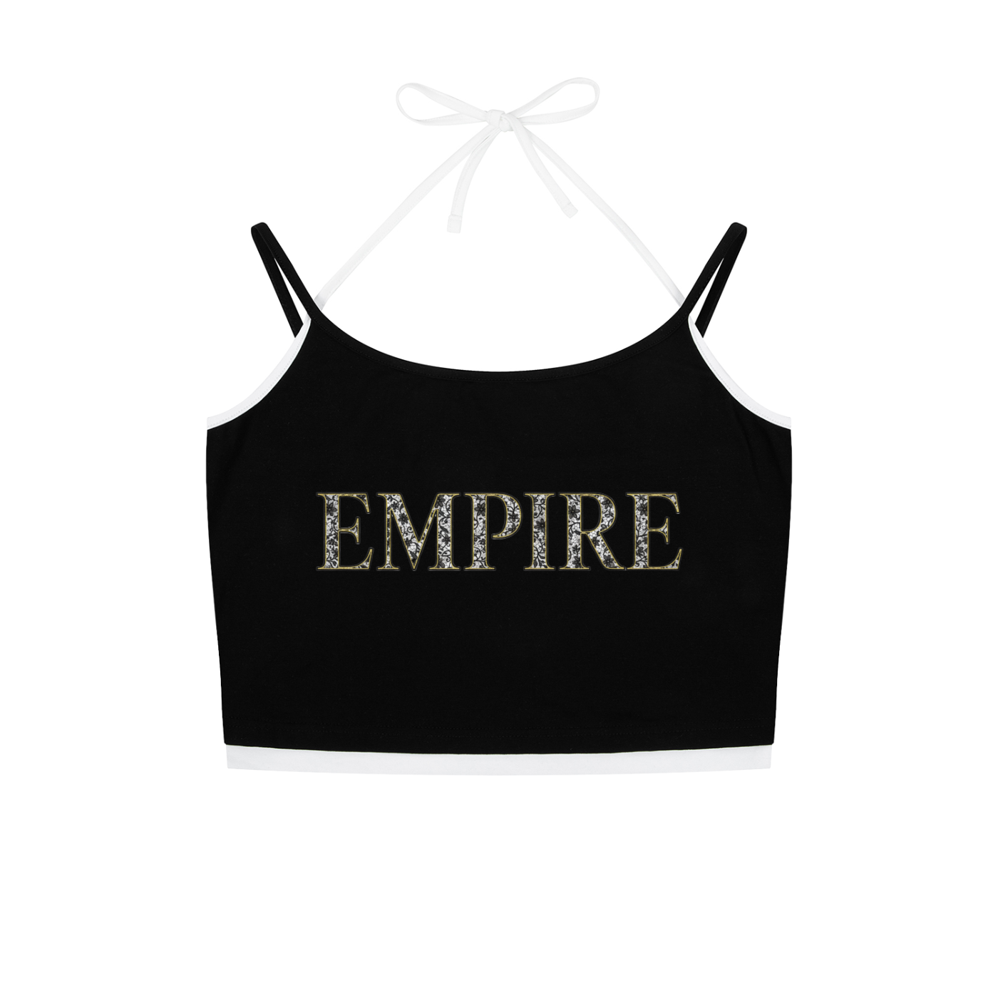 EMPIRE Contrast Binding Halter Tank Top — Premium Women's Activewear
