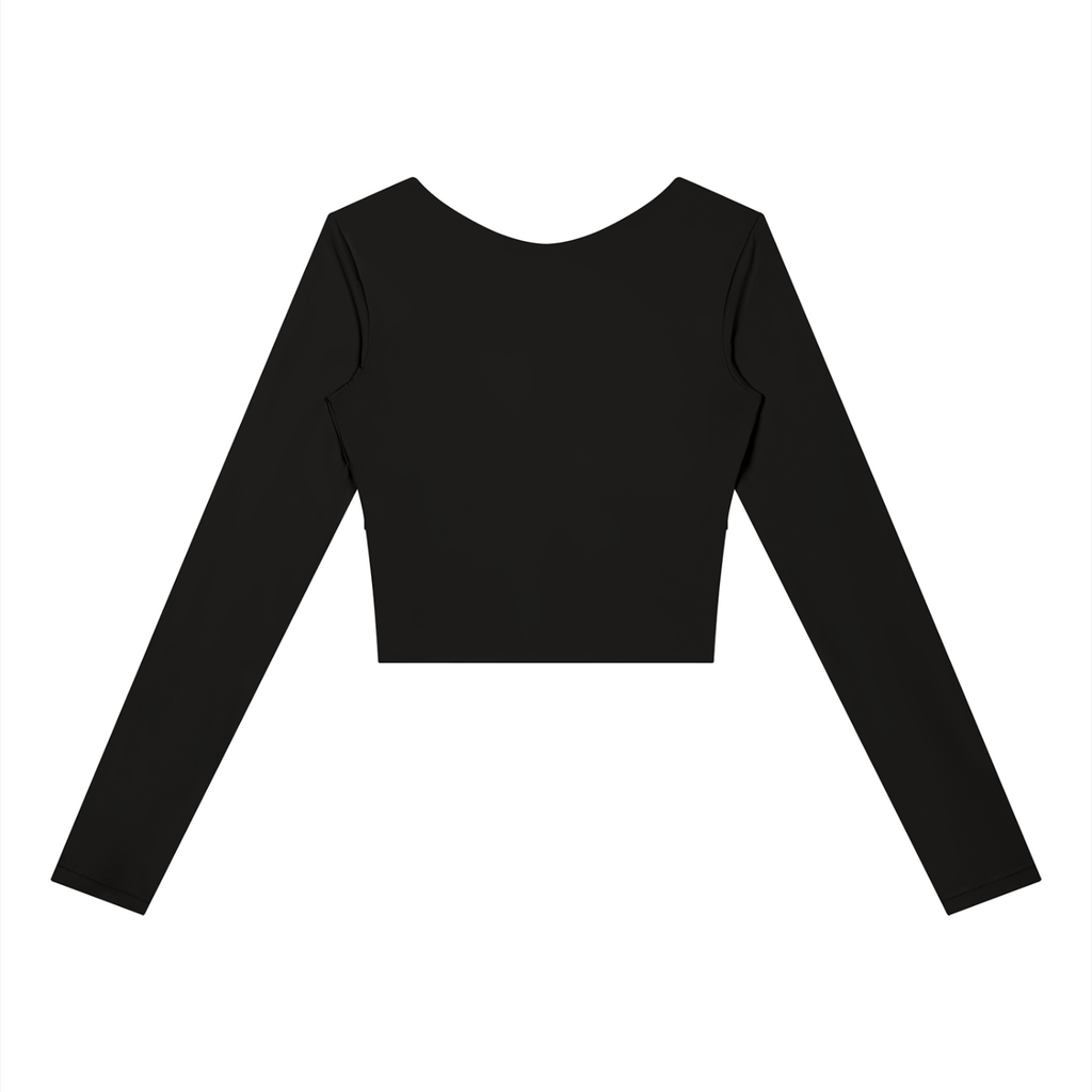 EMPIRE Women's Panelled Long-Sleeve Yoga Top — Chrome Signature