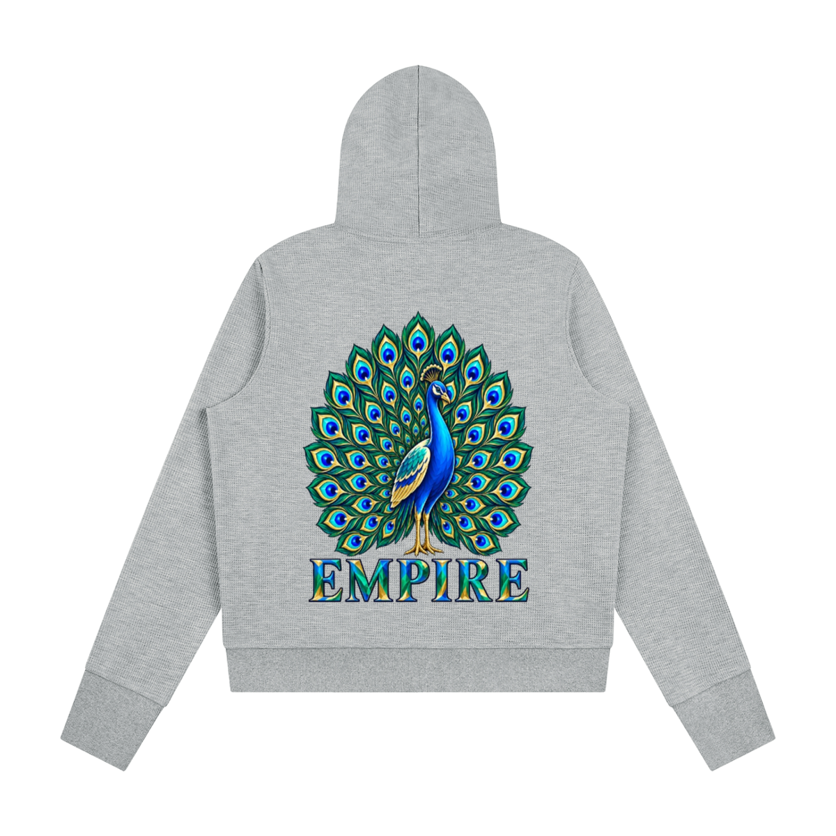 EMPIRE Women's Waffle Full-Zip Hoodie — Empire Midnight Peacock