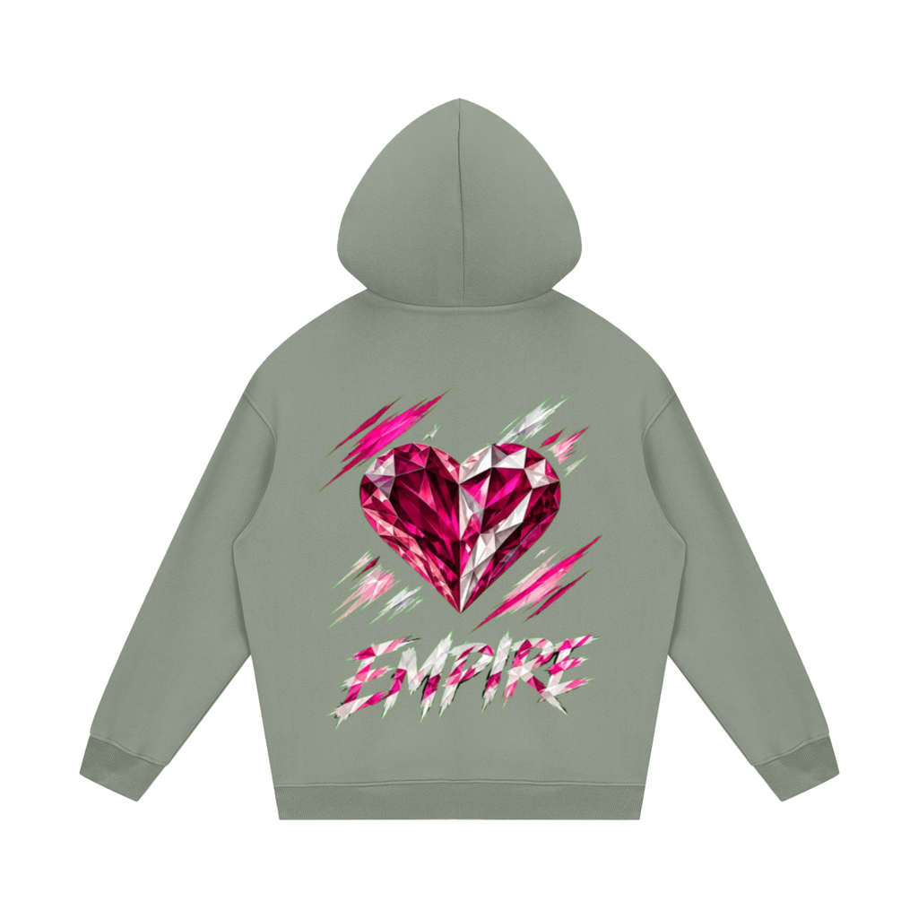 EMPIRE Women's Heavyweight Fleece Hoodie — Empire Garnet Rush