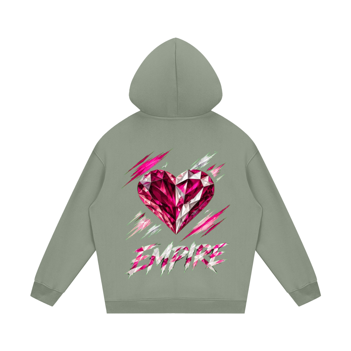 EMPIRE Women's Heavyweight Fleece Hoodie — Empire Garnet Rush