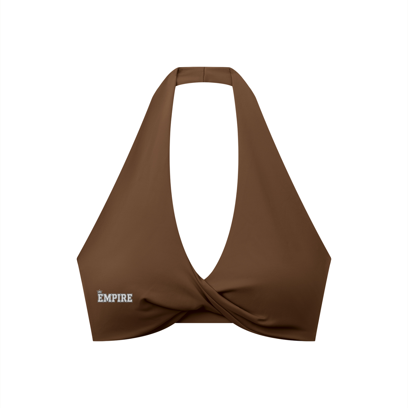 EMPIRE Pleated Halter Sports Bra — Premium Women's Activewear