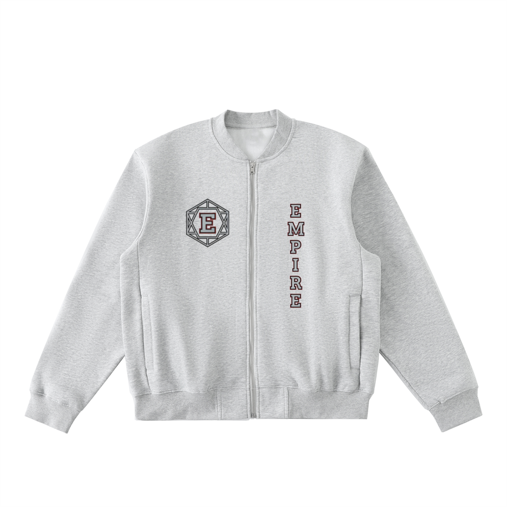 EMPIRE Men’s Fleece Zip-Up Varsity Jacket — Axis Crest