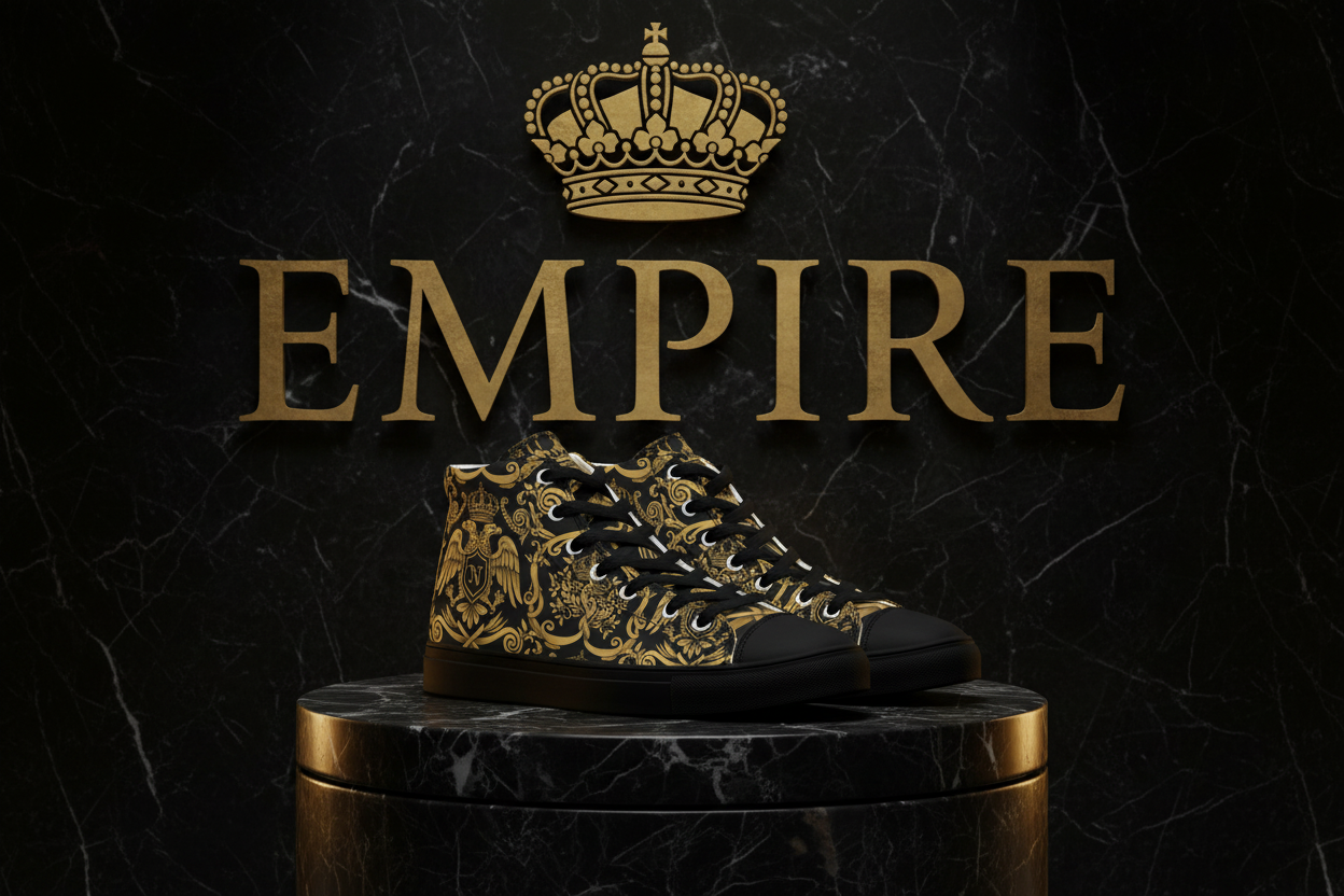 High-top canvas paire 1 - mockup Empire