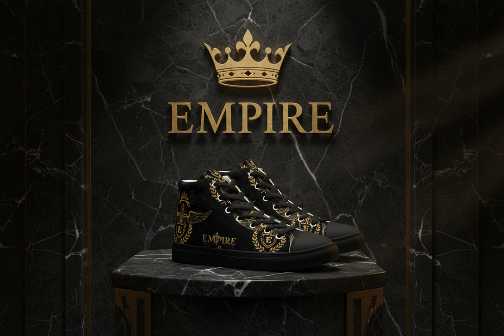 High-top canvas paire 3 - mockup Empire