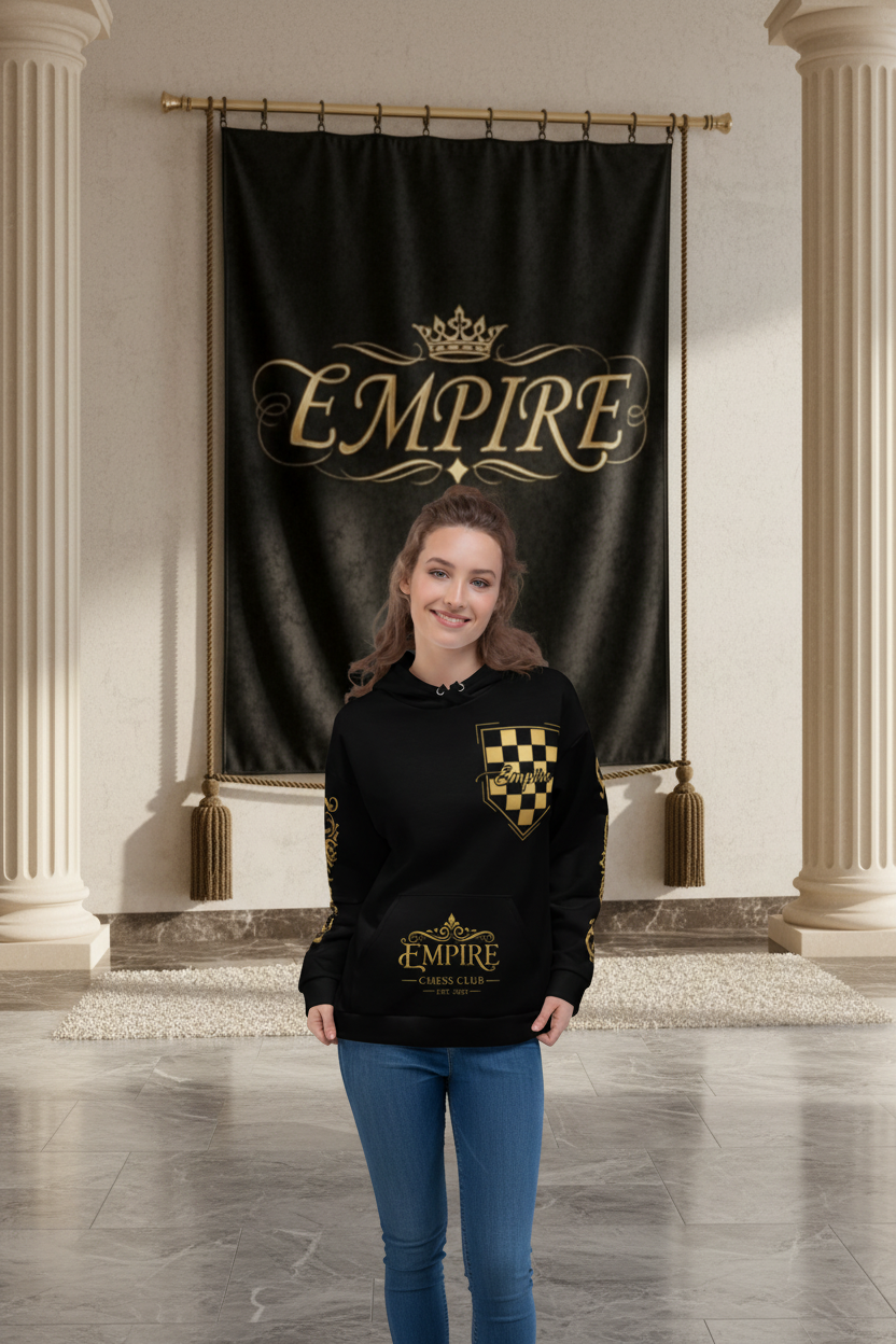Hoodie Empire Chess Club Femme - Face complète
