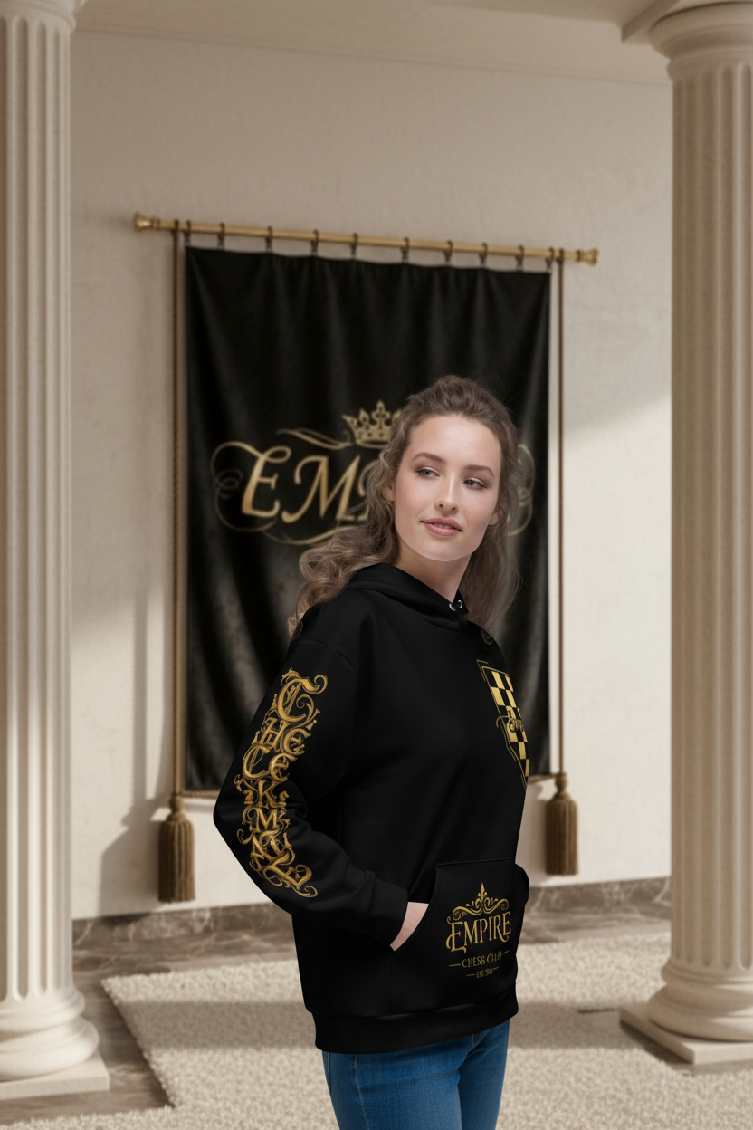 Hoodie Empire Chess Club Femme - Manche droite