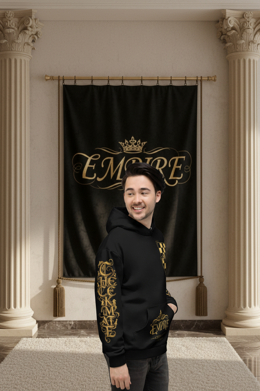 Hoodie Empire Chess Club - Manche droite