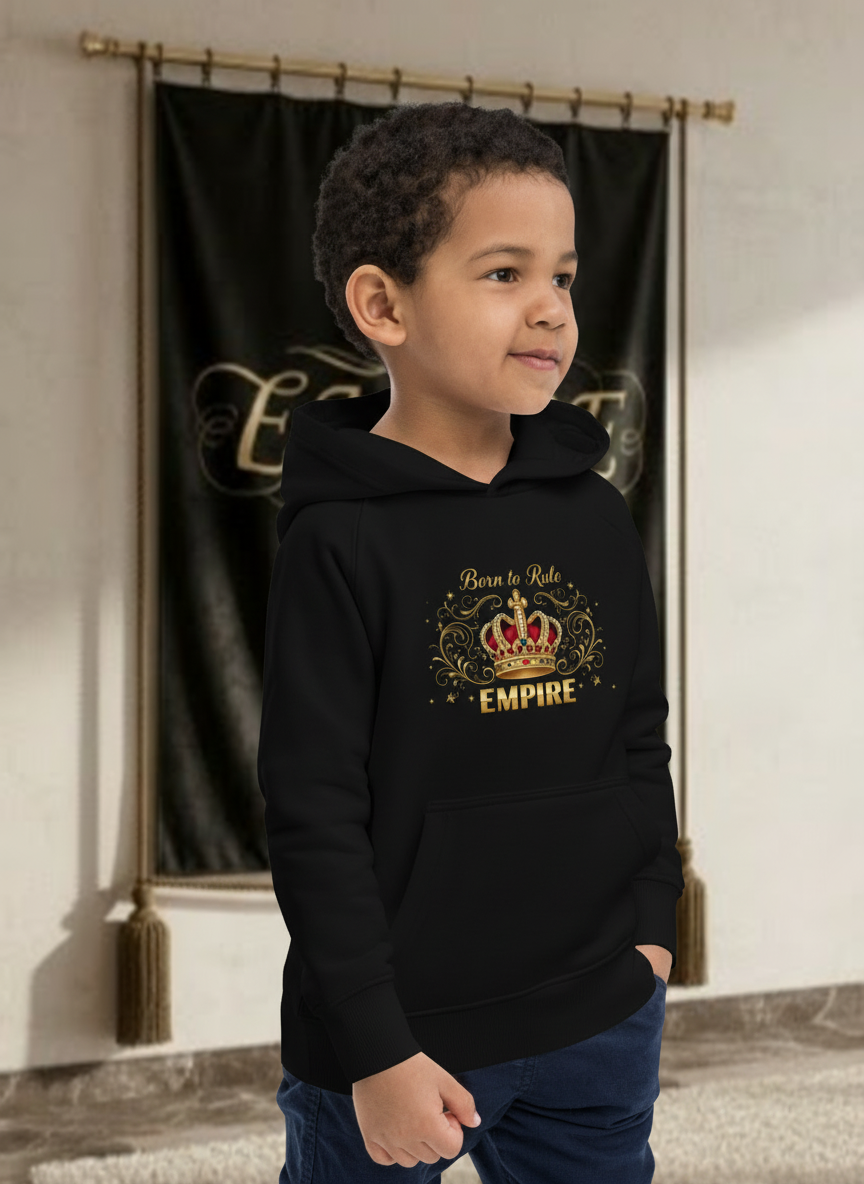 Hoodie enfant garçon Born to Rule EMPIRE - Vue de profil