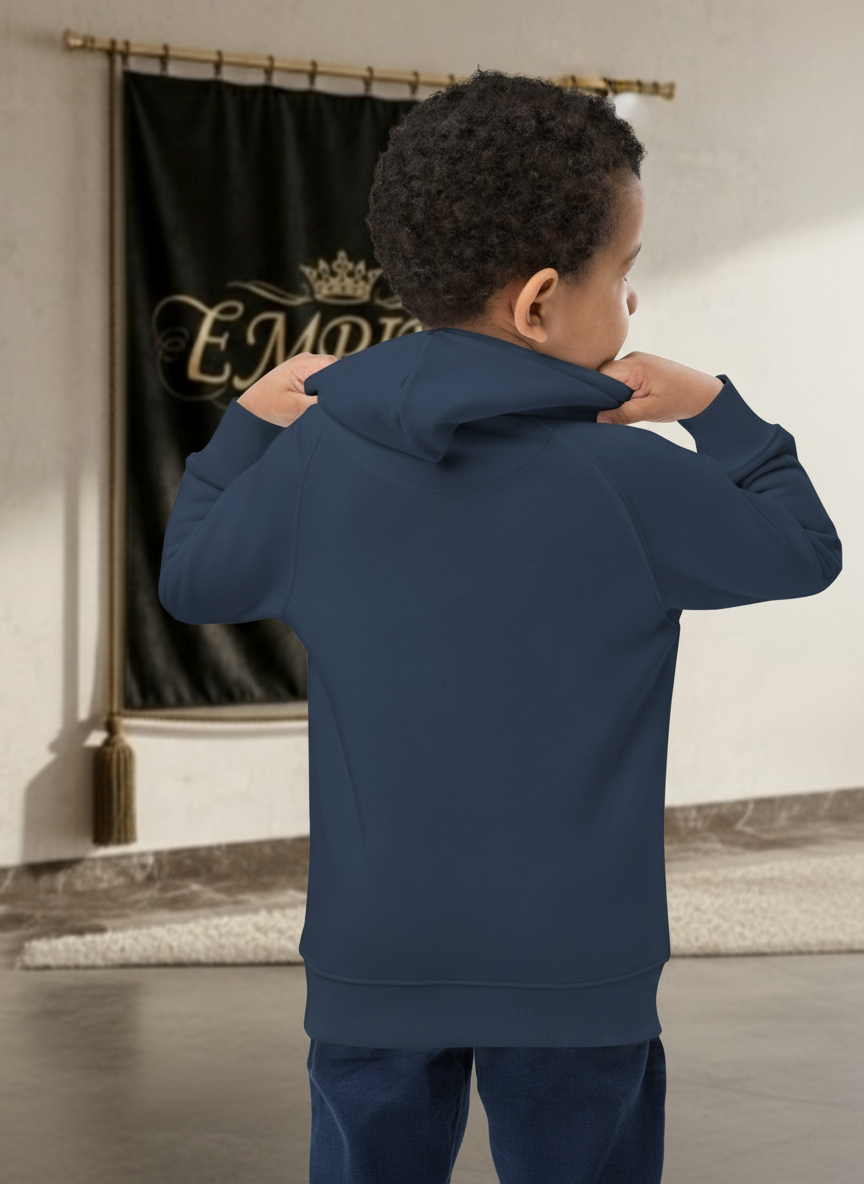 Hoodie enfant garçon EMPIRE Little Legend bleu marine - Vue de dos