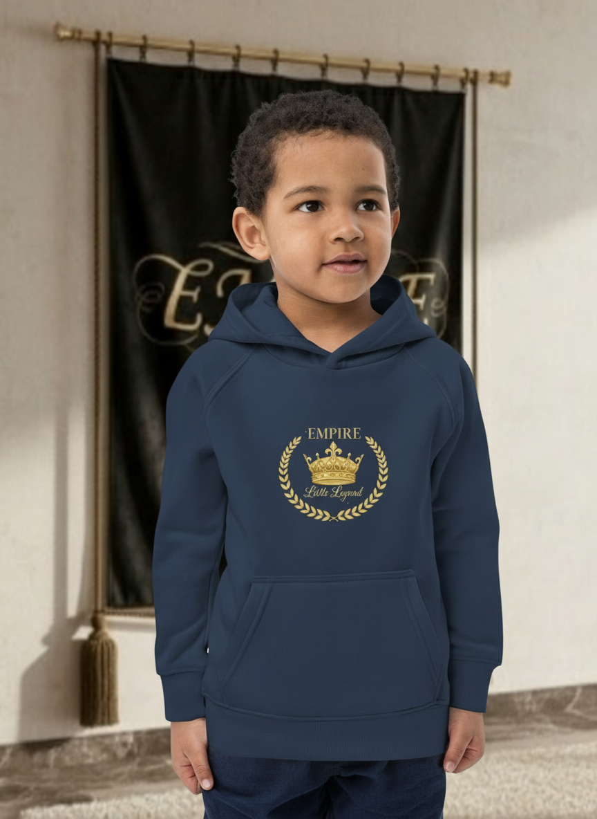 Hoodie enfant garçon EMPIRE Little Legend bleu marine - Vue de face