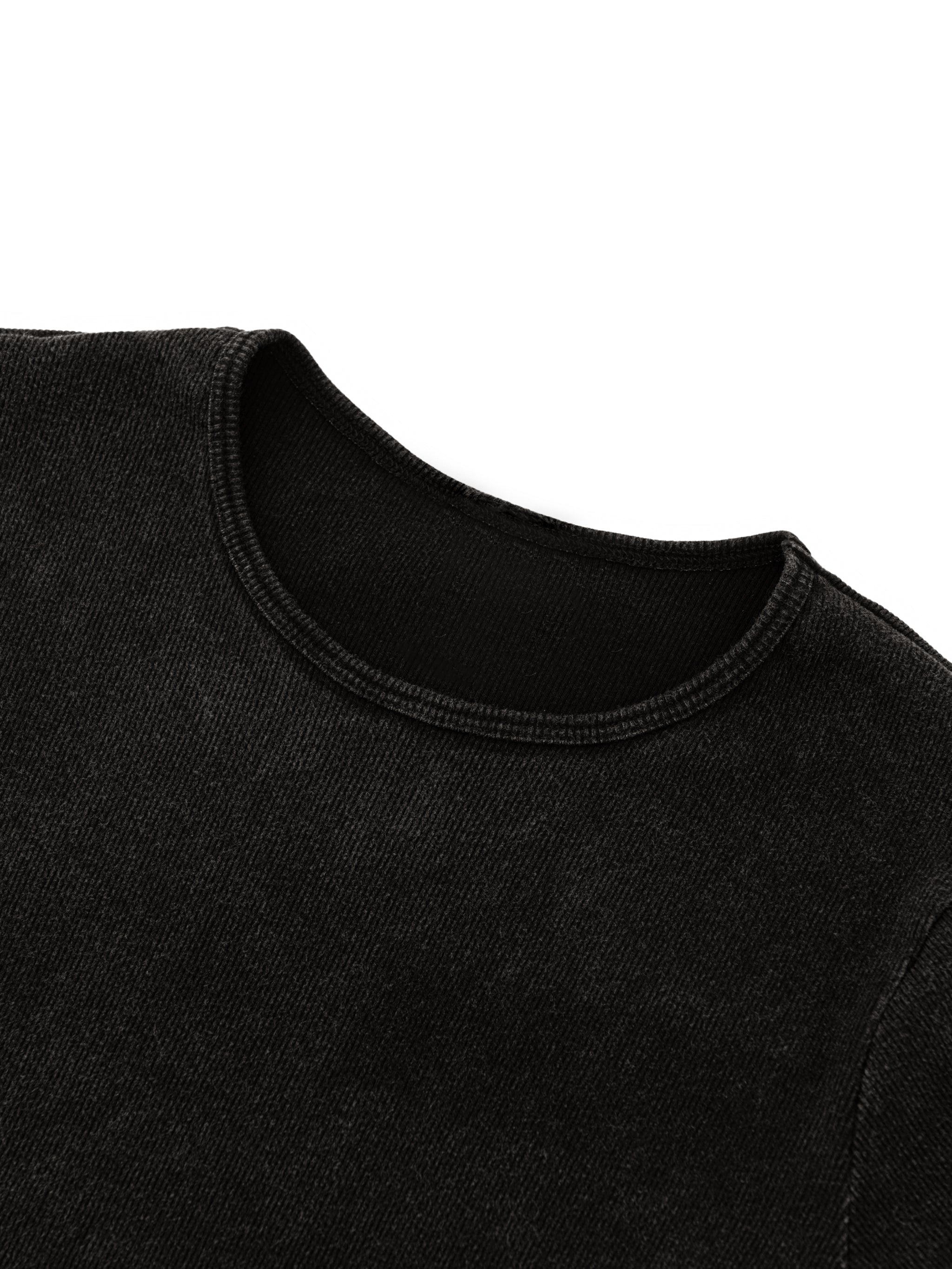 EMPIRE Mineral Wash Crewneck Bodysuit — Premium Women's Essentials