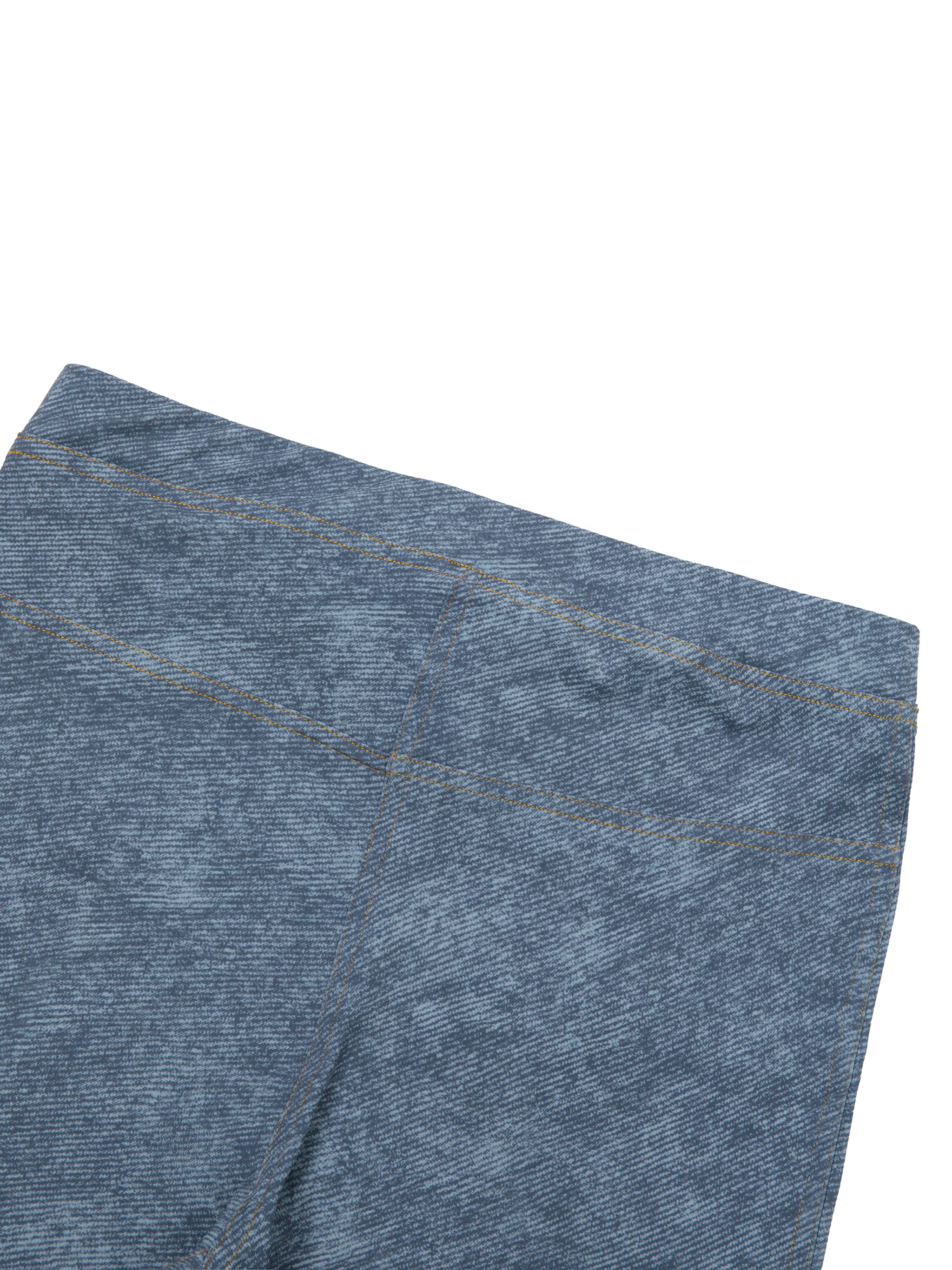 EMPIRE Faux Denim Zip-Fly Leggings — Premium Women's Streetwear