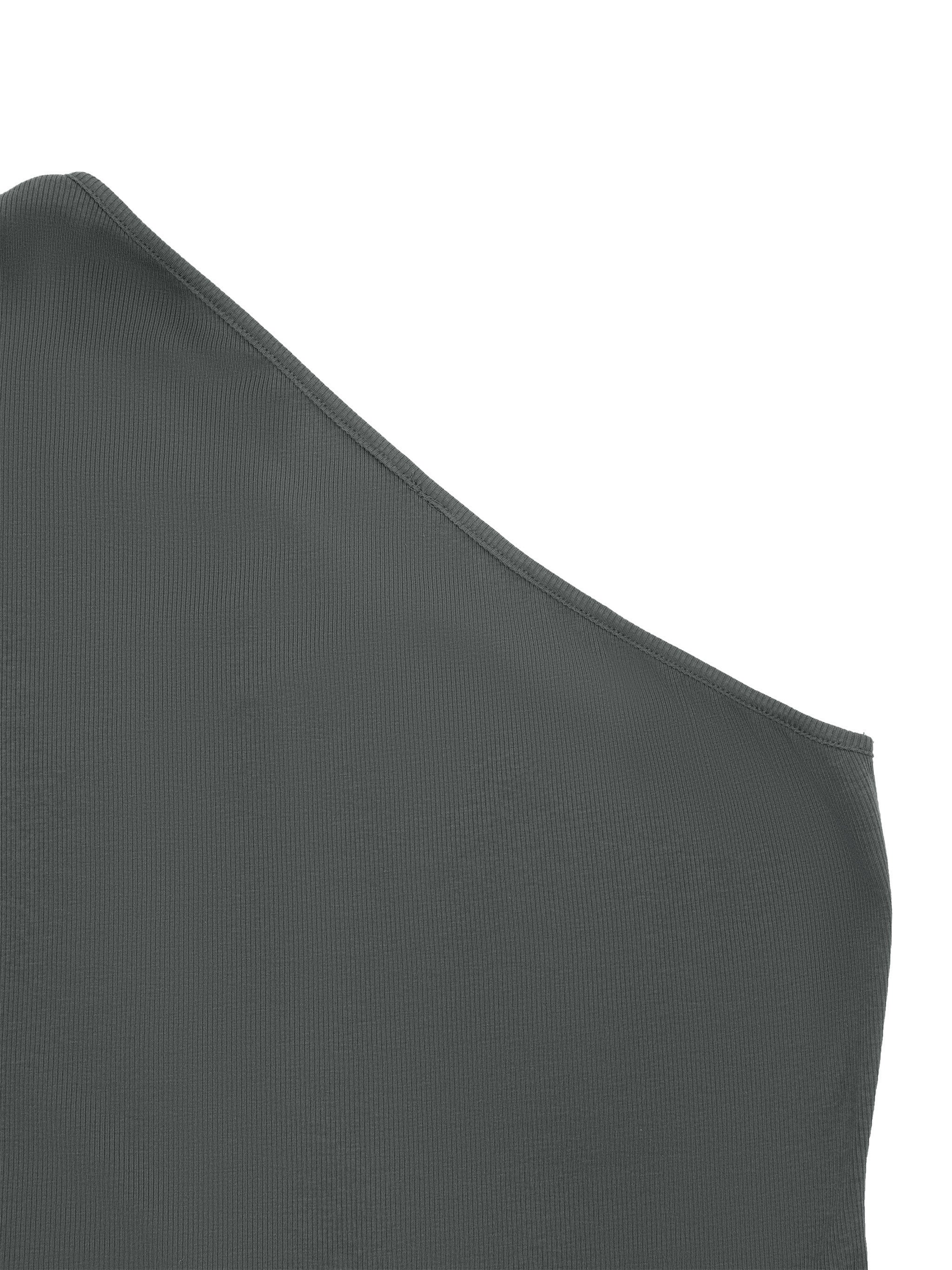 EMPIRE One-Shoulder Crop T-Shirt — Premium Women's Streetwear