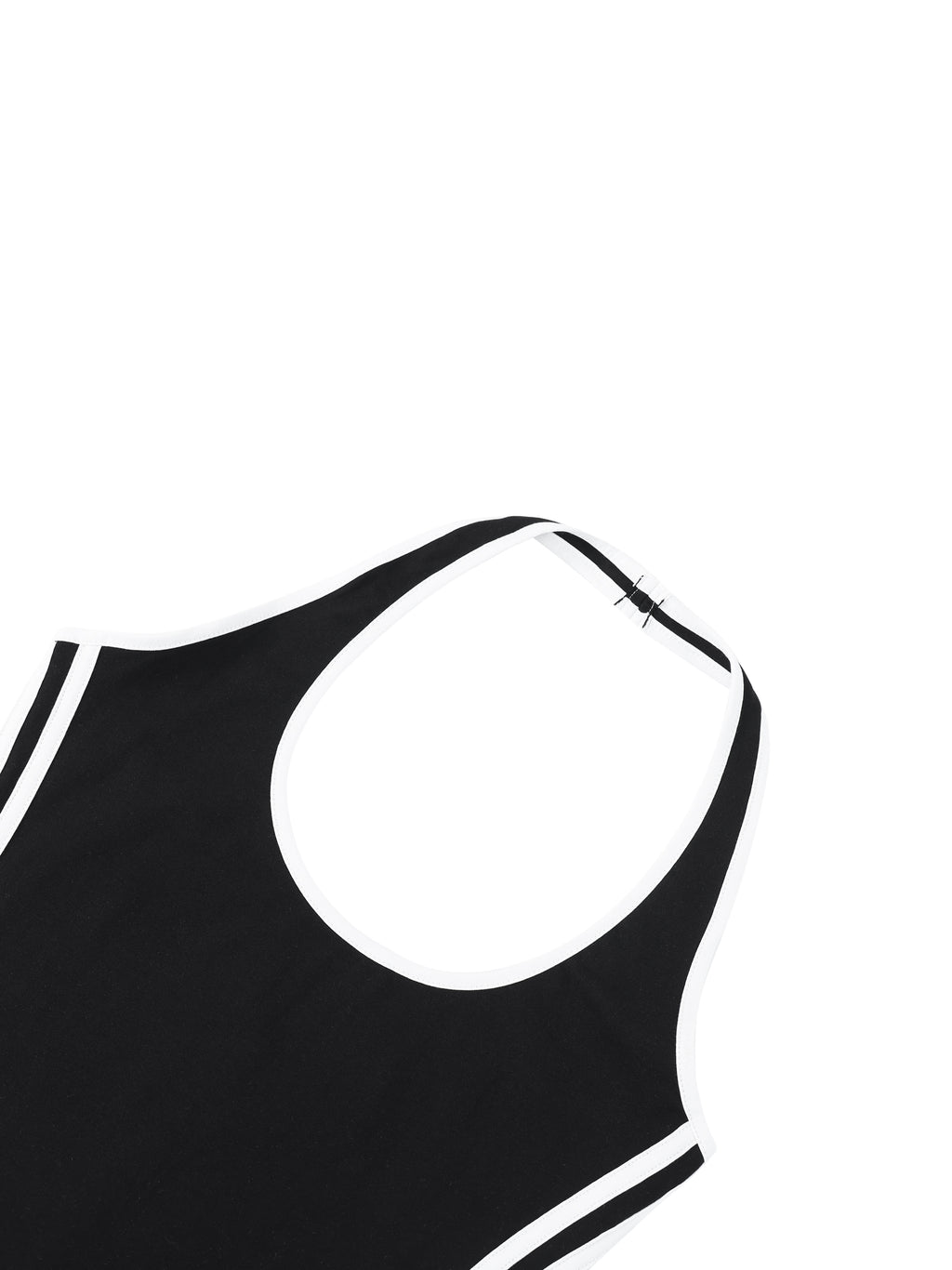 EMPIRE Binding Tight Halter Dress — Contrast Edge