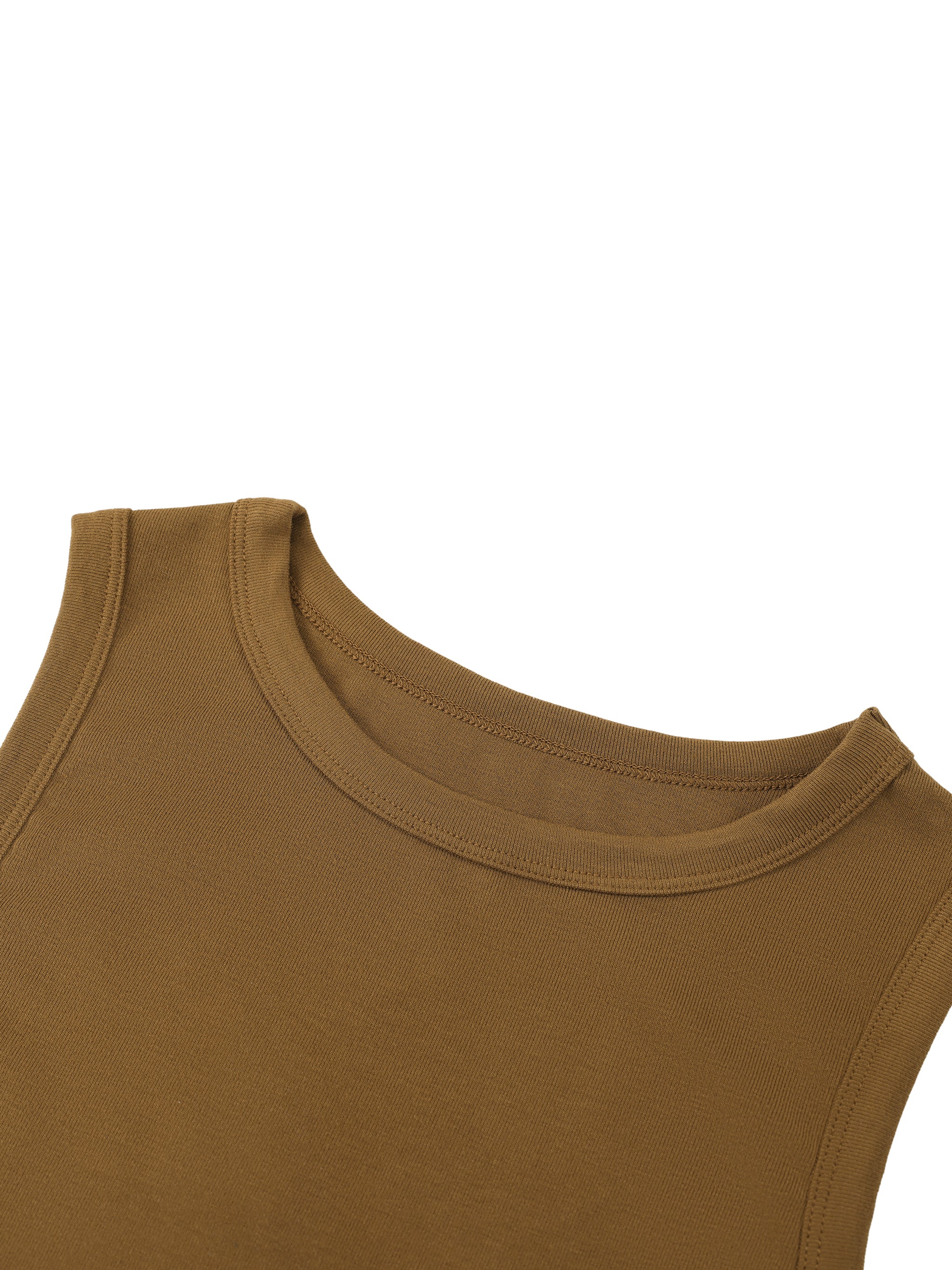 EMPIRE Tight Crewneck Crop Tank Top — Second Skin