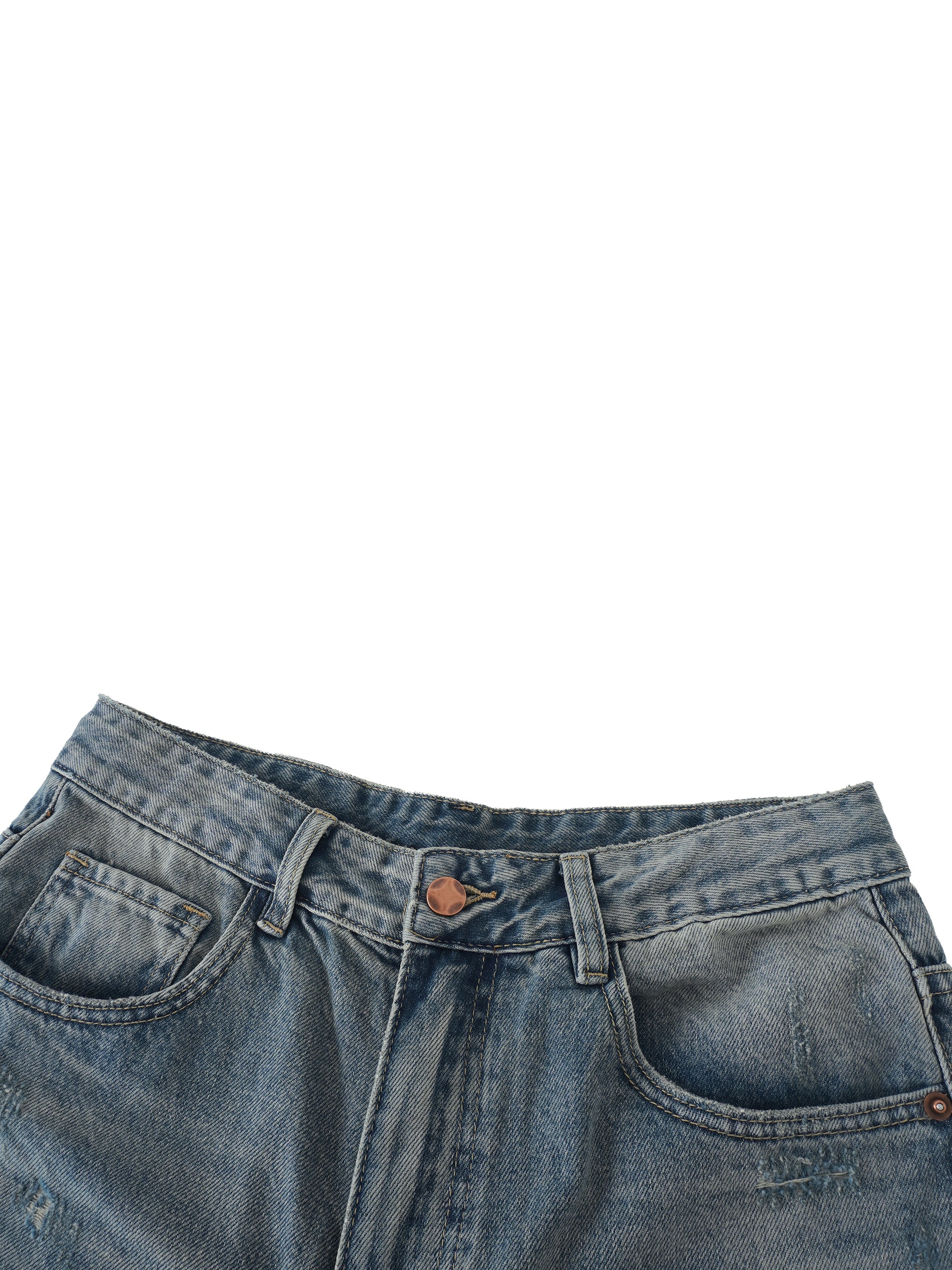 EMPIRE Distressed Barrel Leg Jeans — Controlled Chaos