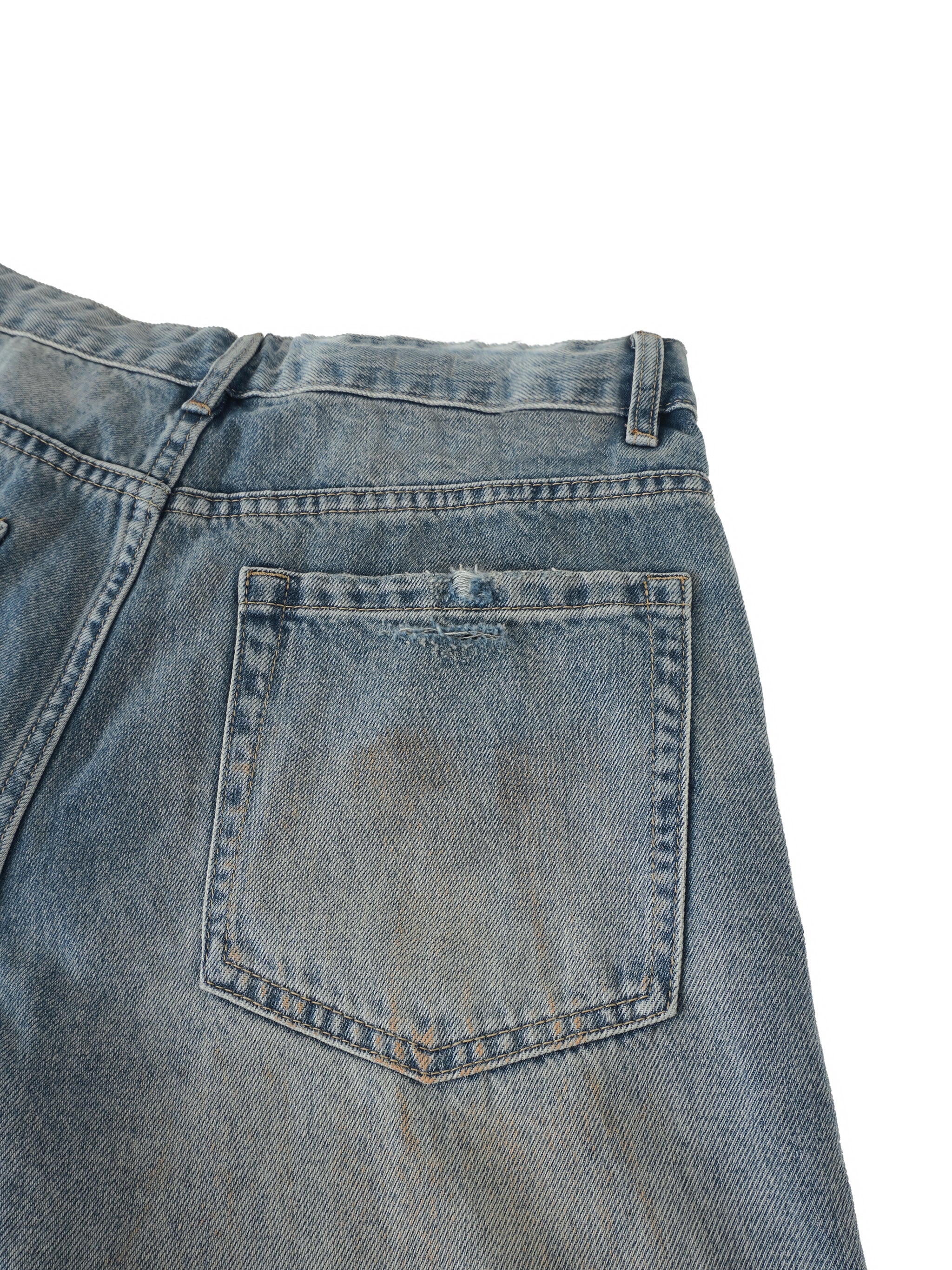 EMPIRE Distressed Barrel Leg Jeans — Controlled Chaos