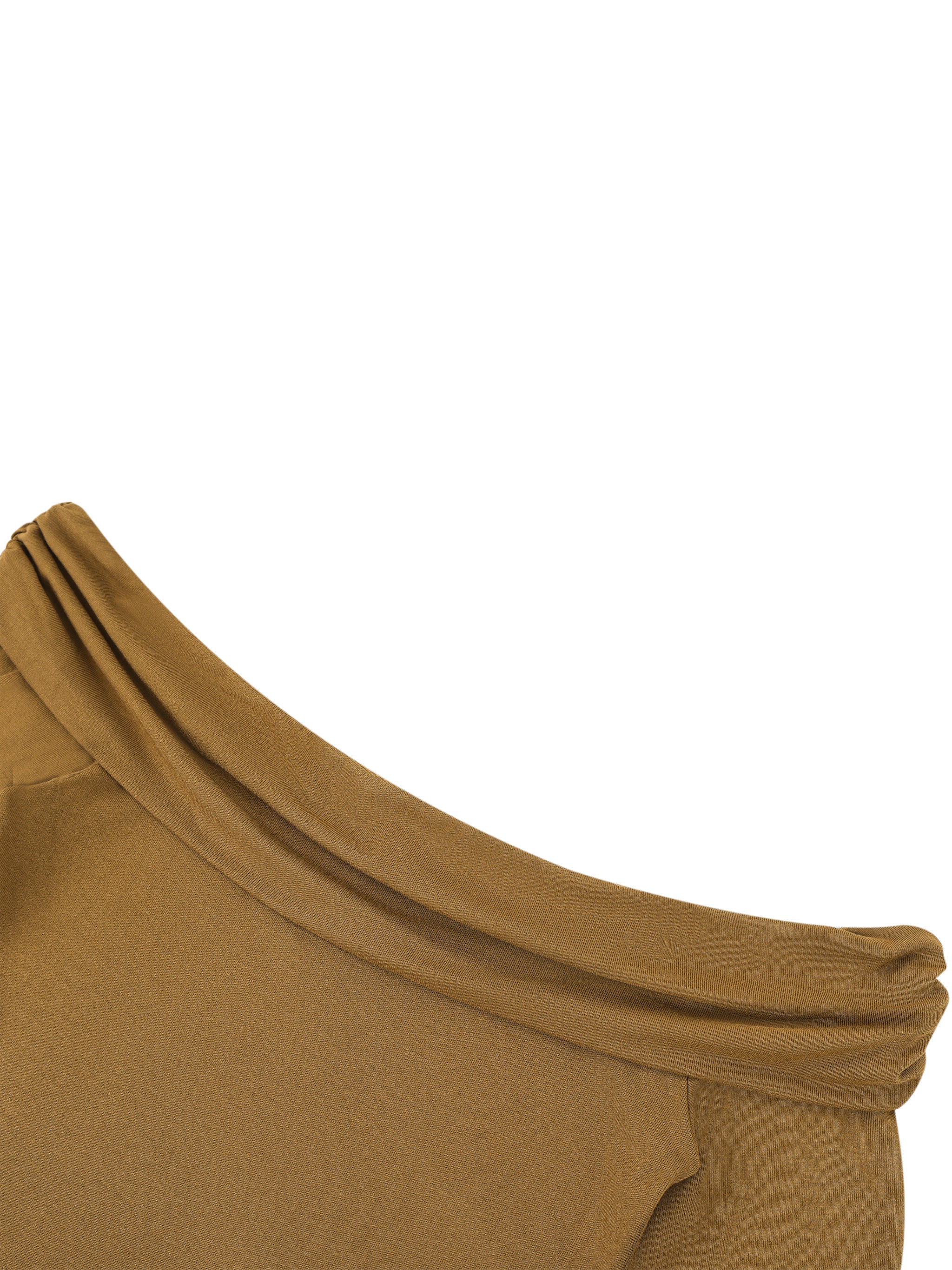 EMPIRE Off-Shoulder Bell Sleeve Crop Top — Sculpted Drama