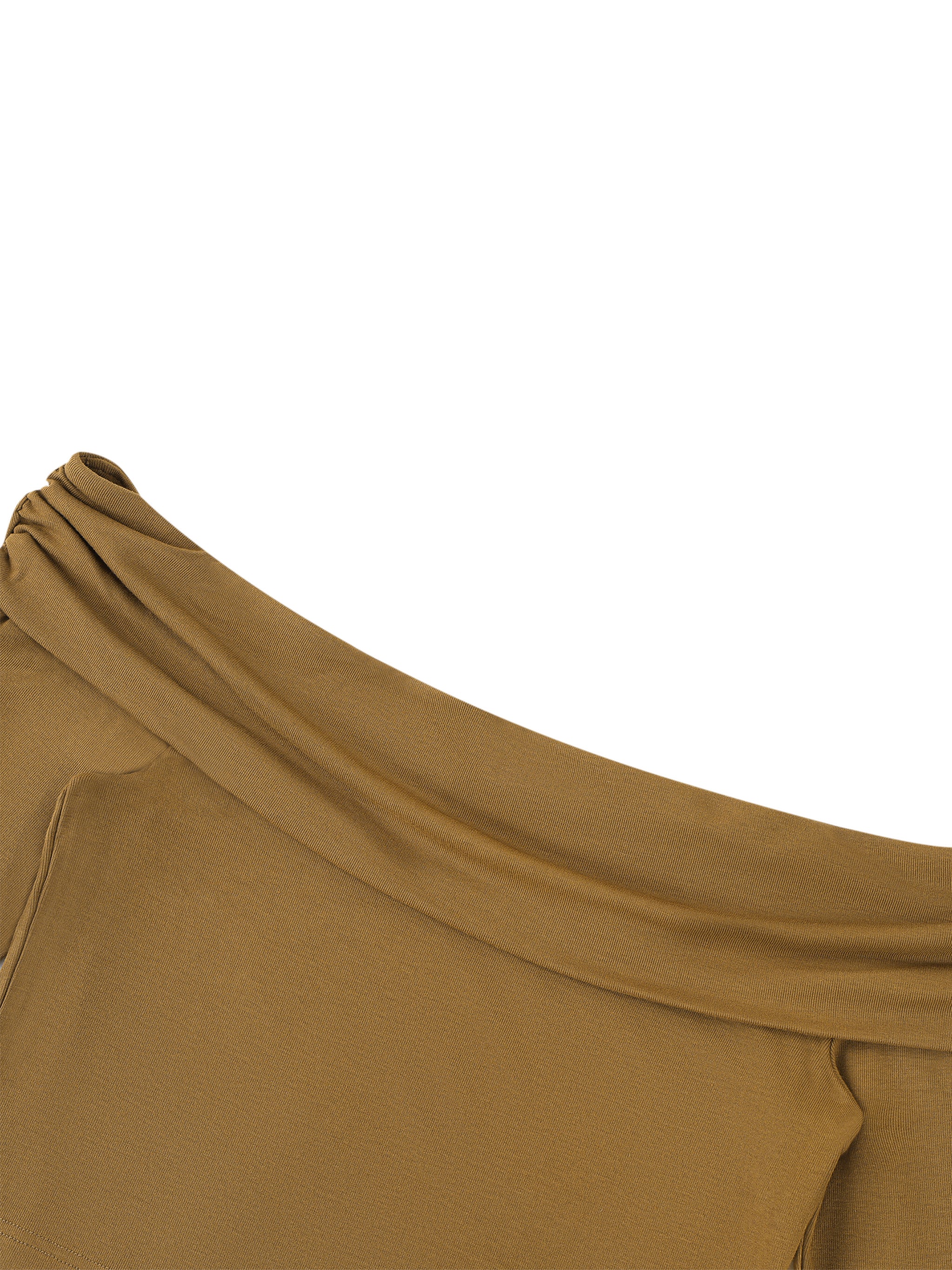 EMPIRE Off-Shoulder Bell Sleeve Crop Top — Sculpted Drama